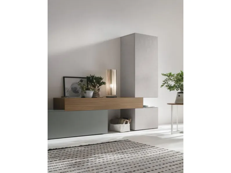 Parete attrezzata in stile design At114 di Tomasella a prezzo scontato 