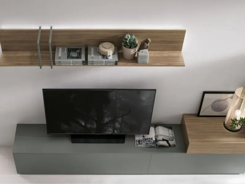 Parete attrezzata in stile design At114 di Tomasella a prezzo scontato 