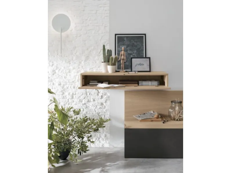 Parete attrezzata At117 Tomasella in stile design a prezzo ribassato