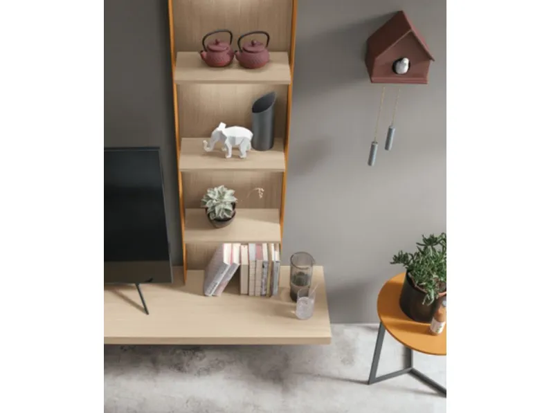 Parete attrezzata in stile design At119 di Tomasella a prezzo scontato 