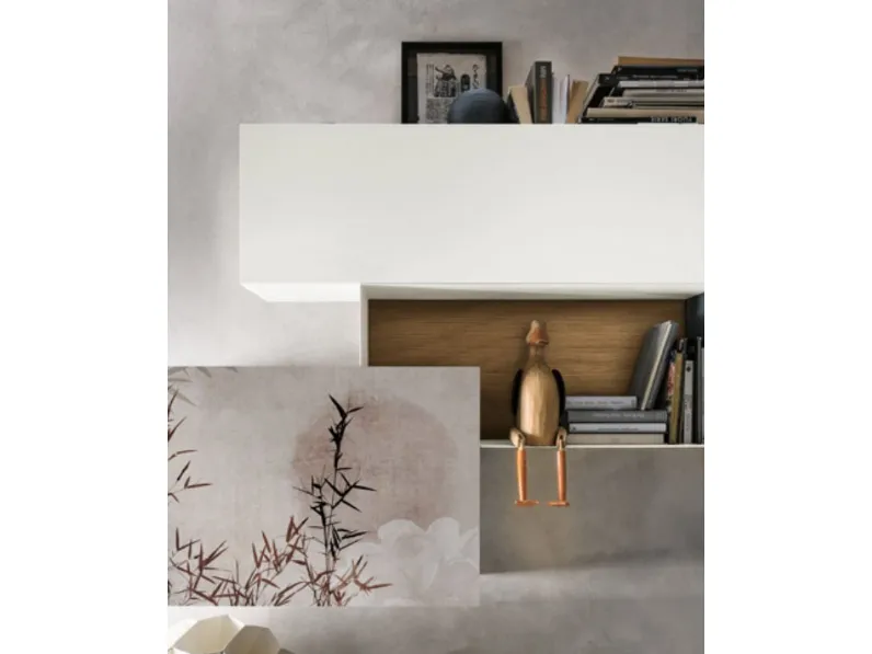 Parete attrezzata in stile design At138 di Tomasella in Offerta Outlet 