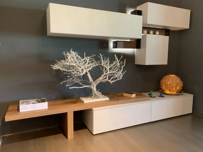 Parete attrezzata in stile moderna Atlante/tetris di Tomasella a prezzo Outlet 