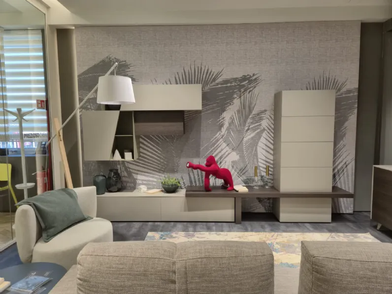 Mobile soggiorno modello Av 107 parete attrezzata totem di Tomasella scontato -38%