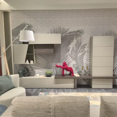 Mobile soggiorno modello Av 107 parete attrezzata totem di Tomasella scontato -38%