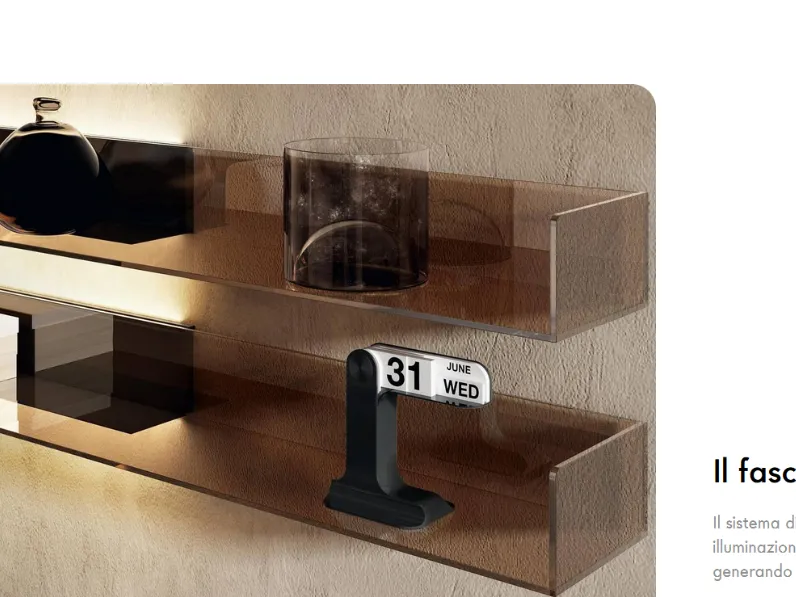 Libreria modello Cartesio lago di Lago a prezzo Outlet
