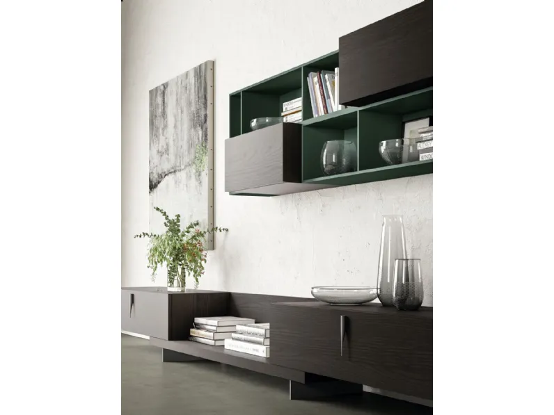 Parete attrezzata Collection day Orme in stile moderna a prezzo scontato