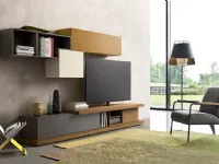 Parete attrezzata Composizione 59 Sangiacomo in stile moderna a prezzo scontato