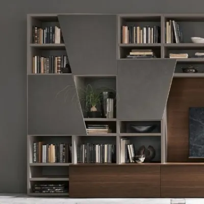 Parete attrezzata Composizione a028 di Tomasella in OFFERTA OUTLET