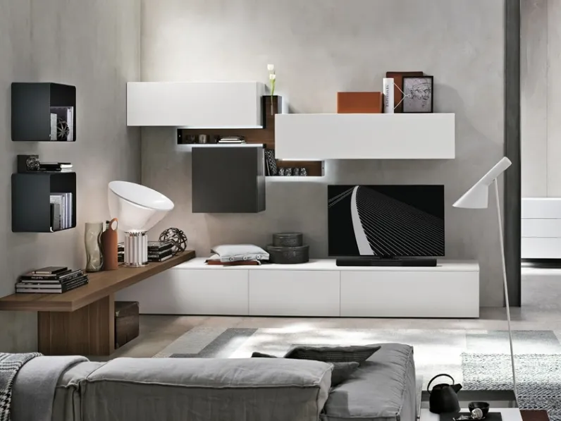 Parete attrezzata Composizione a070 di Tomasella in OFFERTA OUTLET