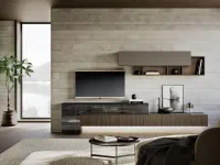 Parete attrezzata Composizione horizon 1014 Mobilgam in stile design a prezzo ribassato