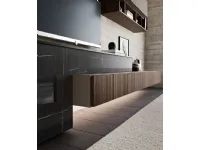 Parete attrezzata Composizione horizon 1014 Mobilgam in stile design a prezzo ribassato