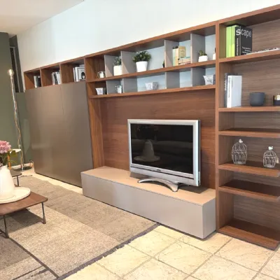 Parete attrezzata Composizione parete tv  di Pianca scontata del 30%