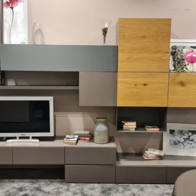 Parete attrezzata Cv 323 obi di Santalucia in OFFERTA OUTLET