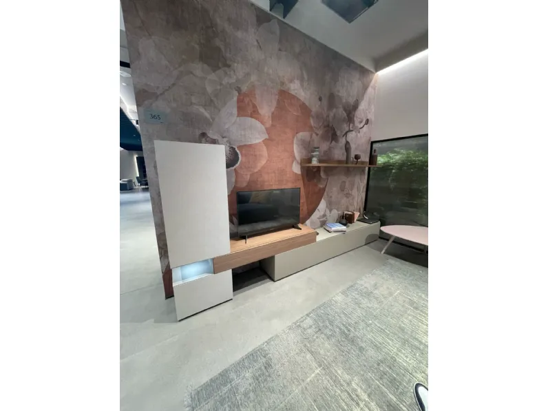 Parete attrezzata Cv 365 par attr atlante Tomasella in stile design a prezzo scontato