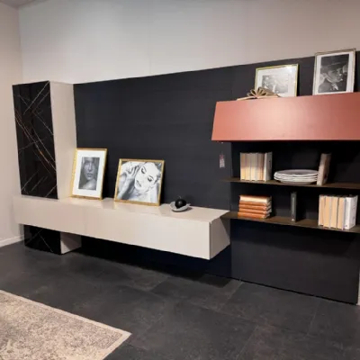 Parete attrezzata Cv 502 parete attrezzata mattone dell'azienda Pianca con un ribasso esclusivo