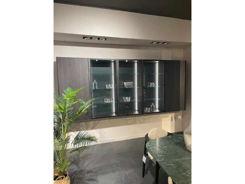 Mobile soggiorno modello Cv 510 parete attrezzata sospesa di Novamobili a PREZZI OUTLET