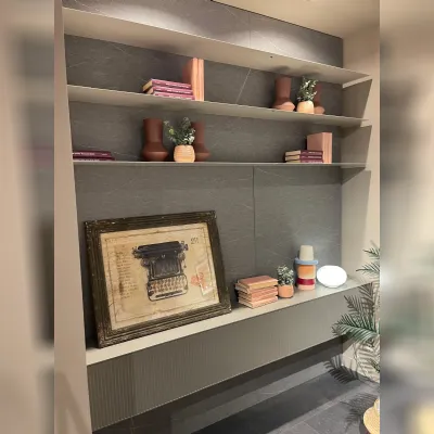 Parete attrezzata Cv 515 parete boiserie di Novamobili scontata del 58%