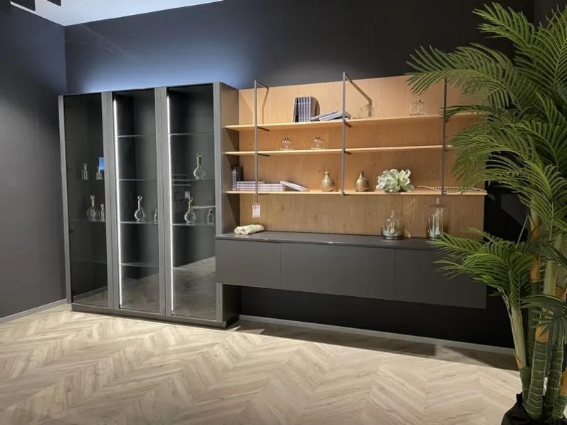 Parete attrezzata Cv 601 natural del marchio Prezioso con uno sconto esclusivo