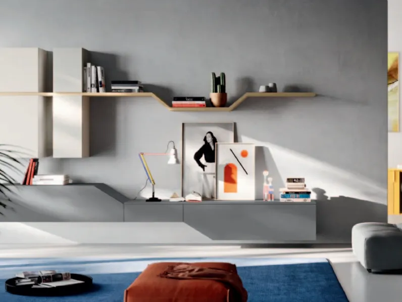Parete attrezzata Day 04 Orme in stile design a prezzo scontato