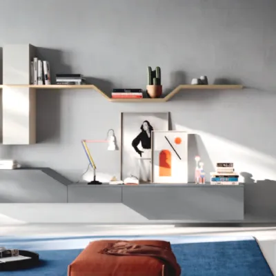 Parete attrezzata Day 04 Orme in stile design a prezzo scontato