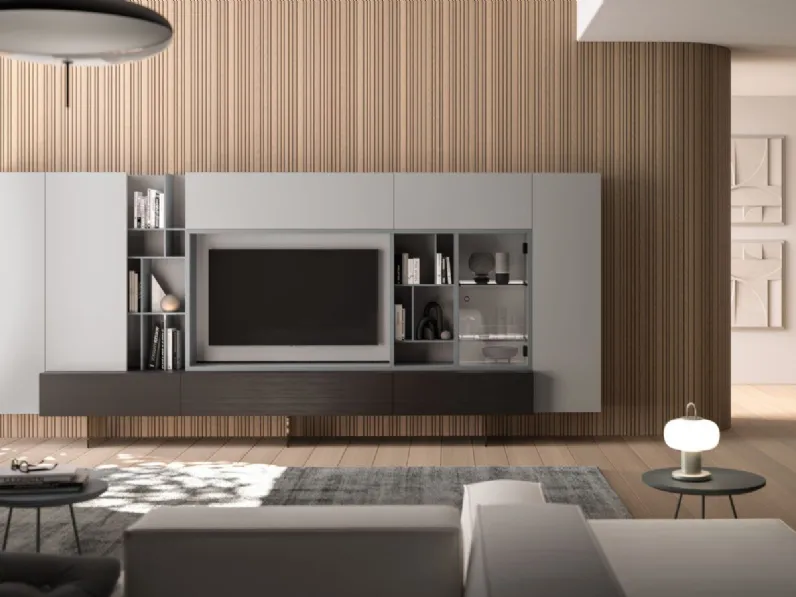 Parete attrezzata Day 13 Orme in stile design a prezzo ribassato