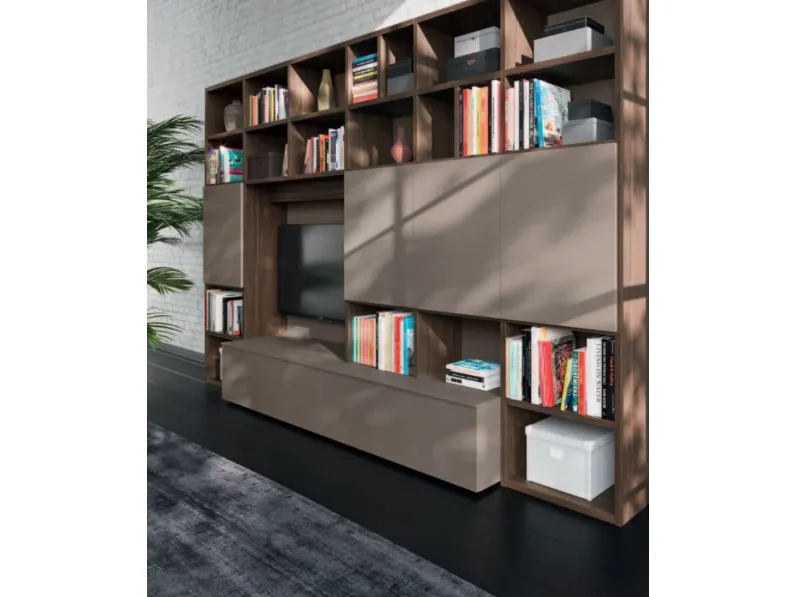 Parete attrezzata Day 25 Orme in stile design a prezzo scontato