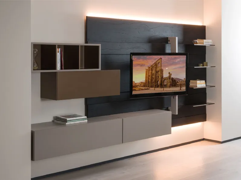 Parete attrezzata Freehand 12 outlet di Diotti.com in OFFERTA OUTLET