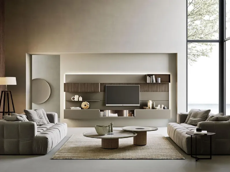 Parete attrezzata Horizon 02 di Mobilgam scontata del 25%