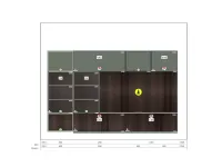 Parete attrezzata Iconica della marca Veneta cucine con un ribasso esclusivo