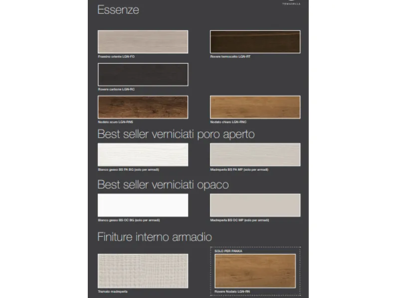 Parete attrezzata in stile design Atlante di Tomasella a prezzo Outlet