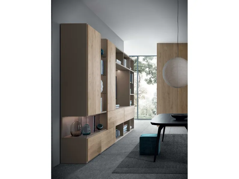 Mobile soggiorno modello Mood 9 di Astor mobili a PREZZI OUTLET
