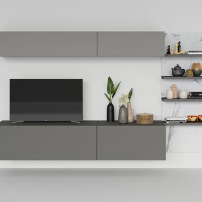 Parete attrezzata in stile design Skyline  di Astor mobili a prezzo scontato