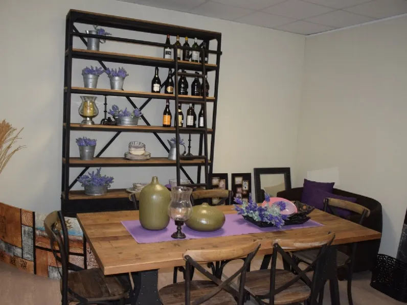 Parete attrezzata in stile moderno Agorà scala di Dibiesse a prezzo Outlet