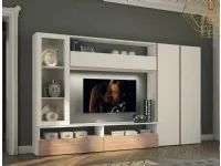 Parete attrezzata in stile moderno Oak 2 di Collezione esclusiva a prezzo Outlet