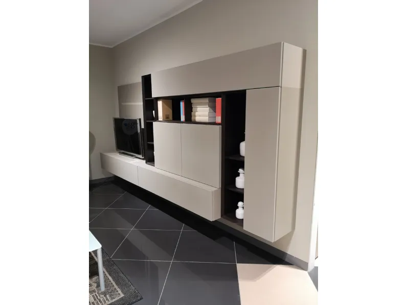 Parete attrezzata in stile moderno People di Pianca in Offerta Outlet