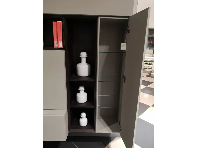 Parete attrezzata in stile moderno People di Pianca in Offerta Outlet
