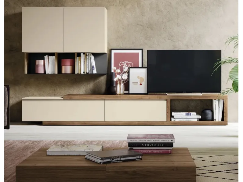 Parete attrezzata L101 Colombini casa in stile moderna a prezzo scontato
