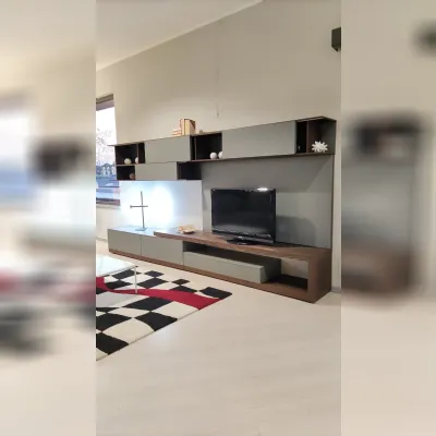 Parete attrezzata Lampo Sangiacomo in stile design a prezzo scontato