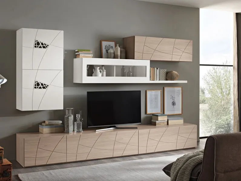 Parete attrezzata Lapis Spar: design moderno a prezzo scontato!