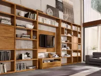 Parete attrezzata Libreria legno massello del marchio Mobilia web con uno sconto esclusivo