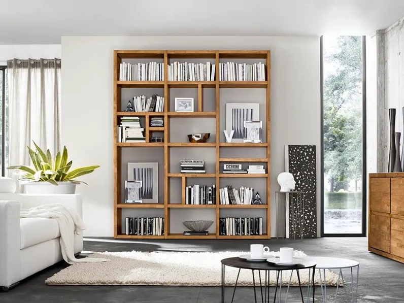 Parete attrezzata Libreria legno massello del marchio Mobilia web con uno sconto esclusivo