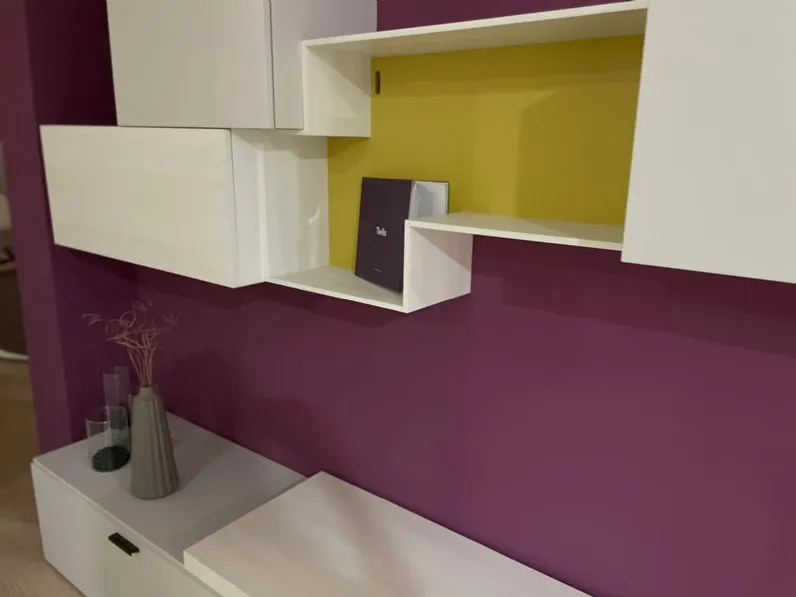 Parete attrezzata Light day comp.03 Orme in stile moderna a prezzo scontato