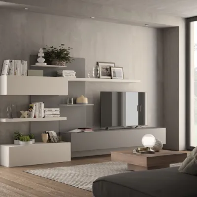 Mobile soggiorno modello Living 573 di Giessegi a PREZZI OUTLET