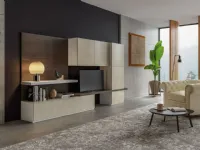 Parete attrezzata Living 614 Giessegi in stile moderno a prezzo ribassato