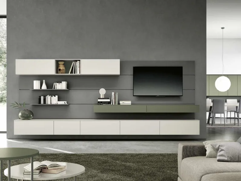 Parete attrezzata Living 805 del marchio Spagnol mobili con un ribasso esclusivo