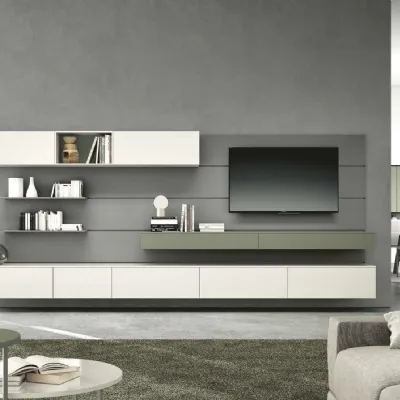 Parete attrezzata Living 805 Spagnol mobili in stile design a prezzo ribassato