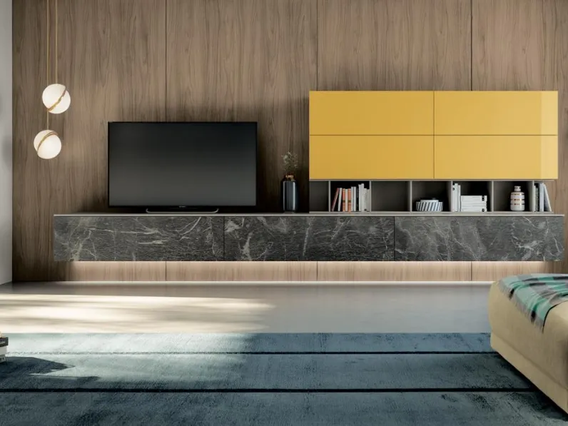 Parete attrezzata Living 807 Spagnol mobili in stile design a prezzo scontato