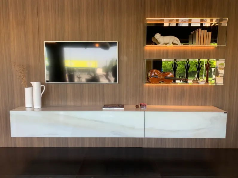 Mobile soggiorno modello Living materia e 36e8 glass di Lago a PREZZI OUTLET