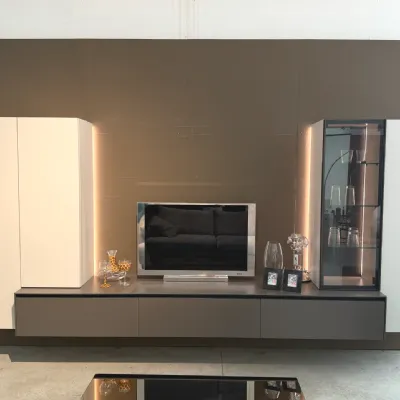 Parete attrezzata Living Novamobili in stile moderna a prezzo ribassato