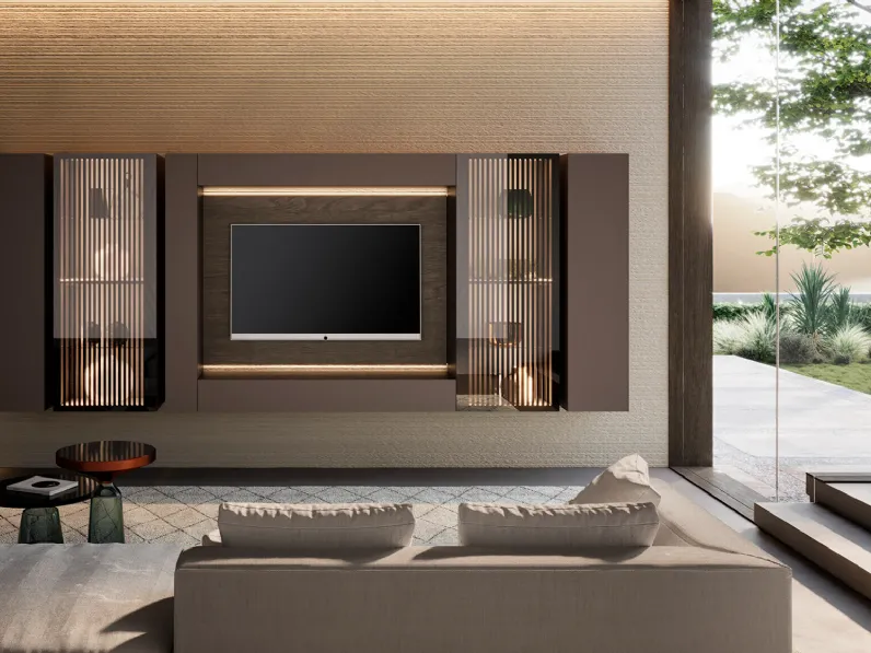 Parete attrezzata Lucifer di Voltan in OFFERTA OUTLET